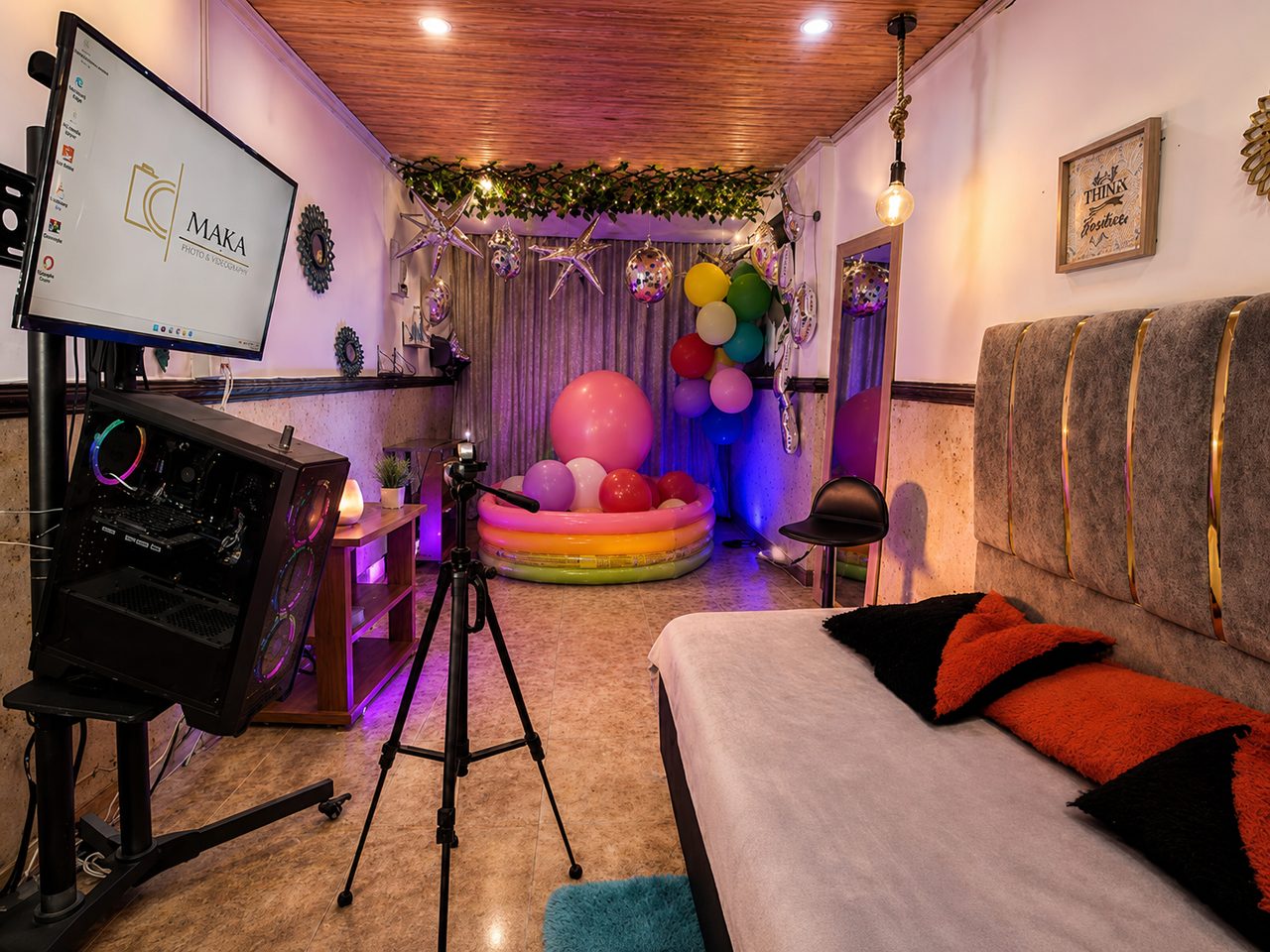 Set temático decorado
